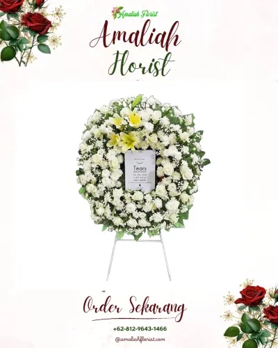 Krans Bunga Duka Cita di Argatawang