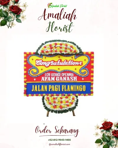 Bunga Papan Congratulation di Argatawang